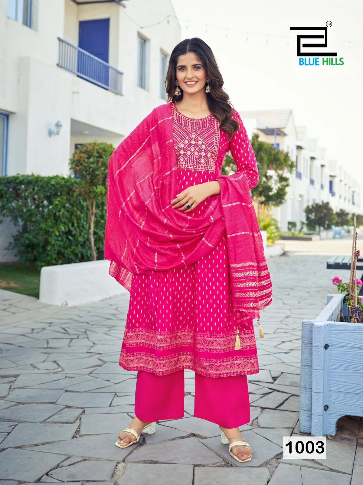 Blue Hills Muskan Rayon 14Kg Wholesale Readymade Salwar Suit Catalog — Wholesale Salwar Suits, Blue Hills wholesale from Surat - Gallery Image 3